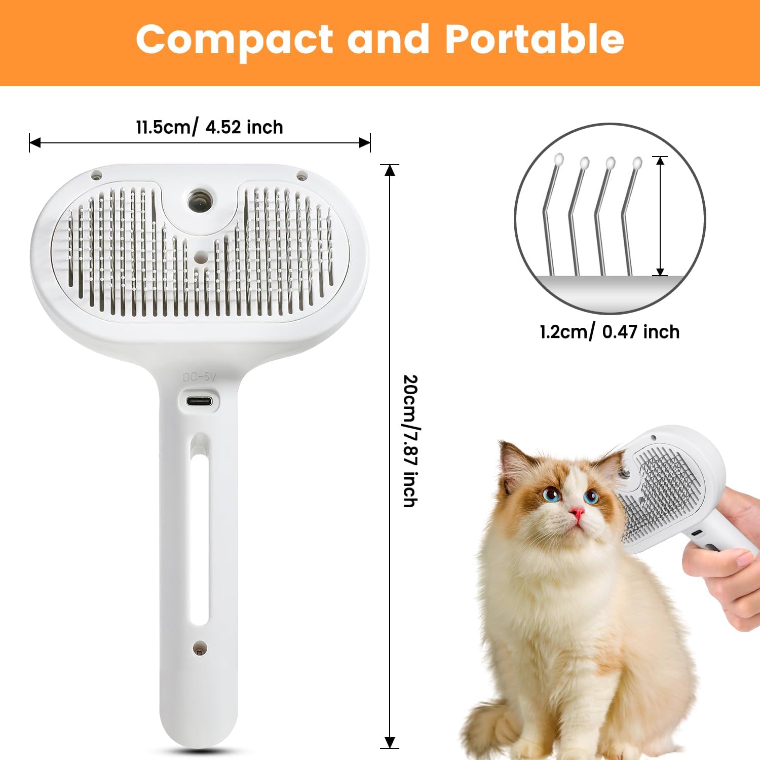 3-in-1 Steam Grooming Brush
