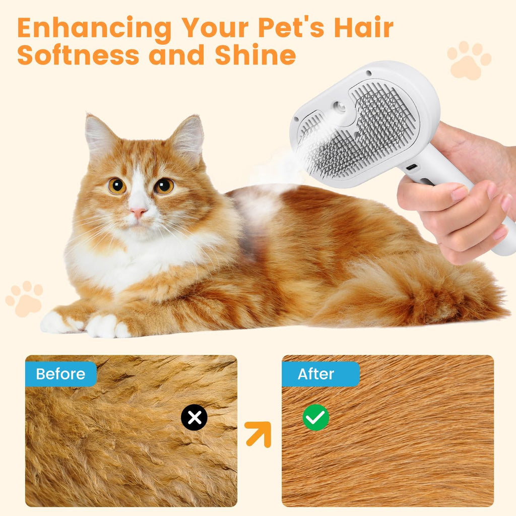3-in-1 Steam Grooming Brush