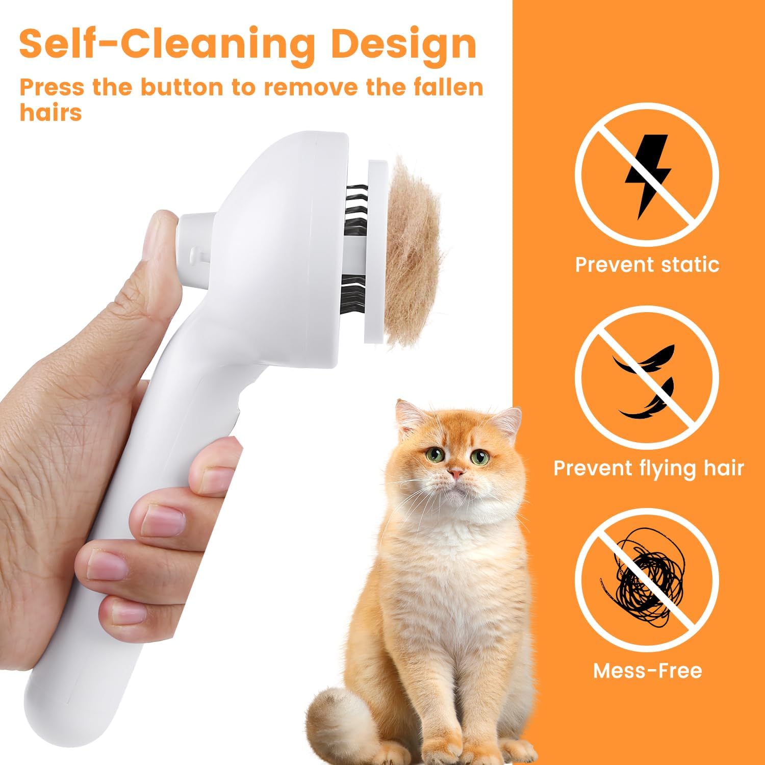3-in-1 Steam Grooming Brush